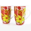 PROMO! Set Mug Flower, 5 dl (prix set 2 mugs)